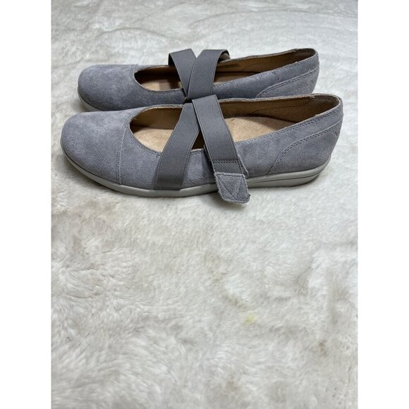 Vionic Shelby Mary Jane gray slip on flat shoe women size 9 - Picture 9 of 9